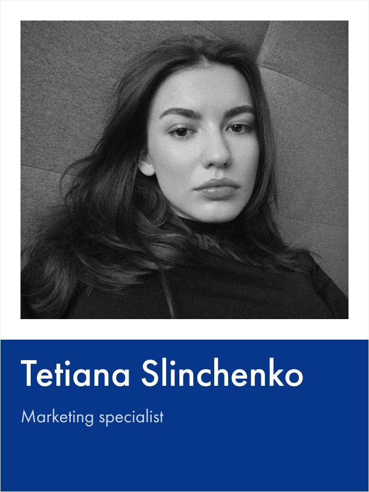 Tetiana Slinchenko Marketing specialist Primeberg